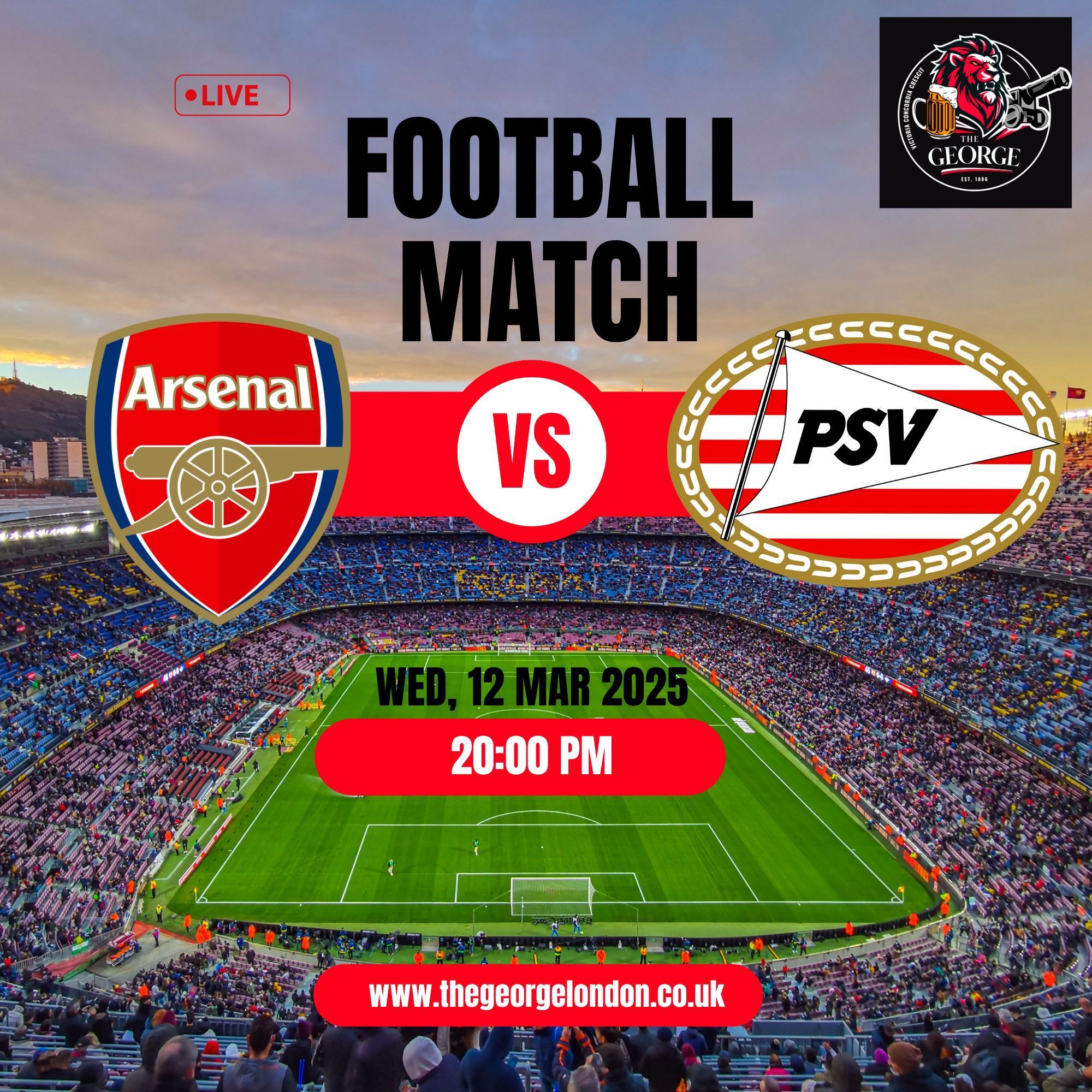 Arsenal & PSV Eindhoven